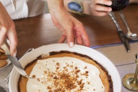 Pumpkin gingersnap pie from Camille Styles