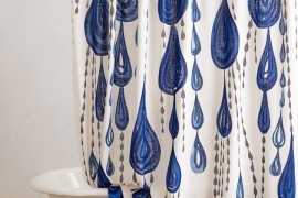 Raindrop shower curtain from Anthropologie