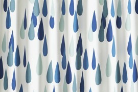 Raindrop shower curtain from Crate & Barrel