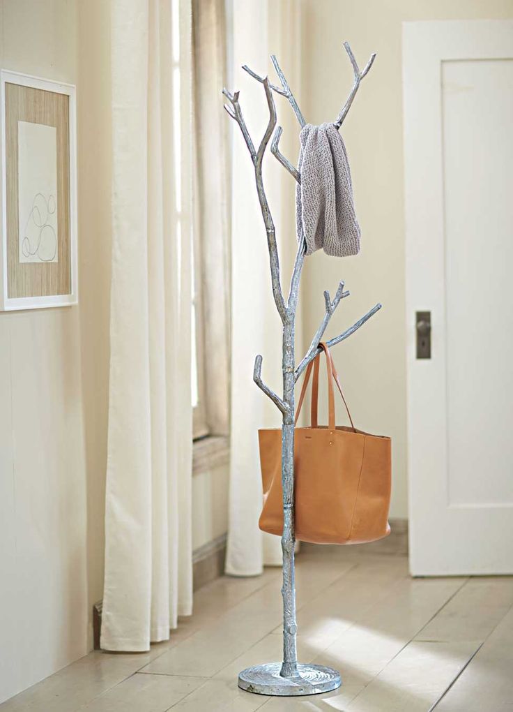Minimalist Coat Rack Tree Branches for Living room
