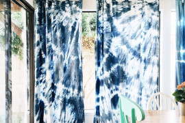 Shibori curtains