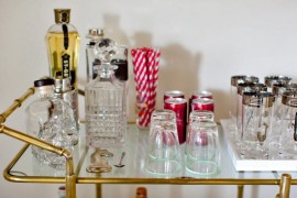 Special bar cart touches