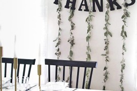 Thankgiving garland from Homey Oh My!