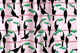 Toucan shower curtain from H&M