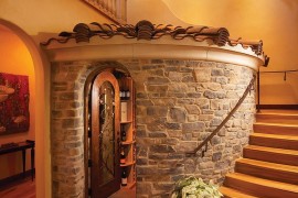 Unique Mediterranean wine cellar with rustic charm