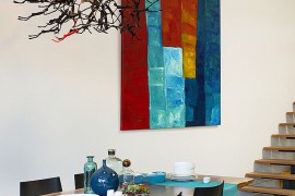 Unique pendant has a chic, abstract vibe