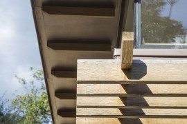 Waxed birch ply and oak give the contemporary addition a more calssic vibe