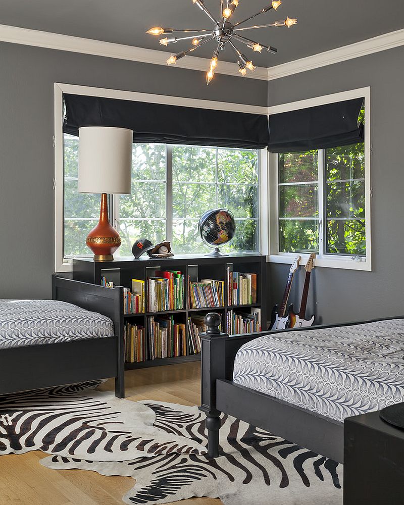 Modern Teenage Bedroom Ideas Boy Grey 