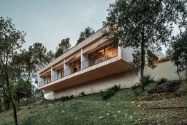 Smart, sustainable home design in Spain with a view of Collserola mount