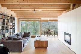 Use of ecolocgically sound materials shapes the fabulous home in Spanish mountains