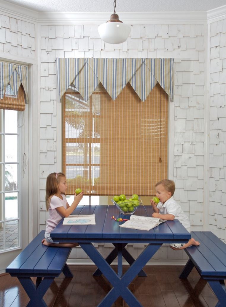 Modern Picnic Table Indoors with Electrical Design