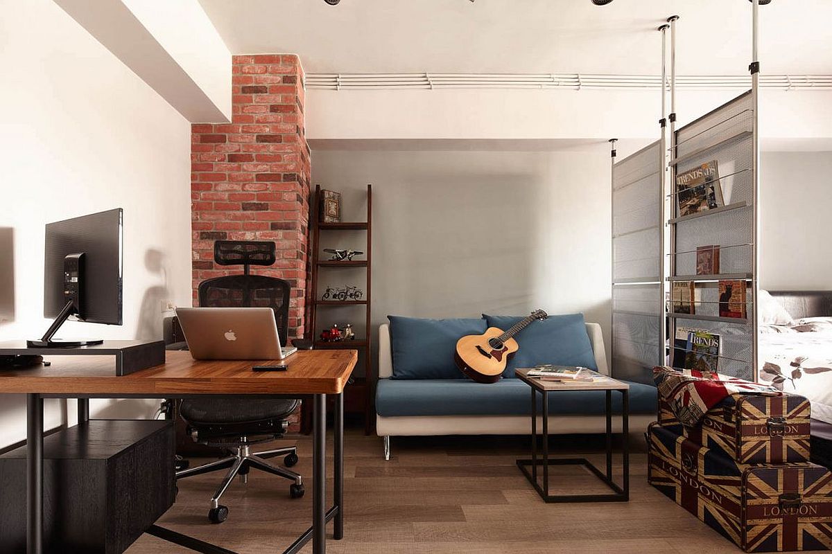 Tiny industrial loft style apartment in taipei city