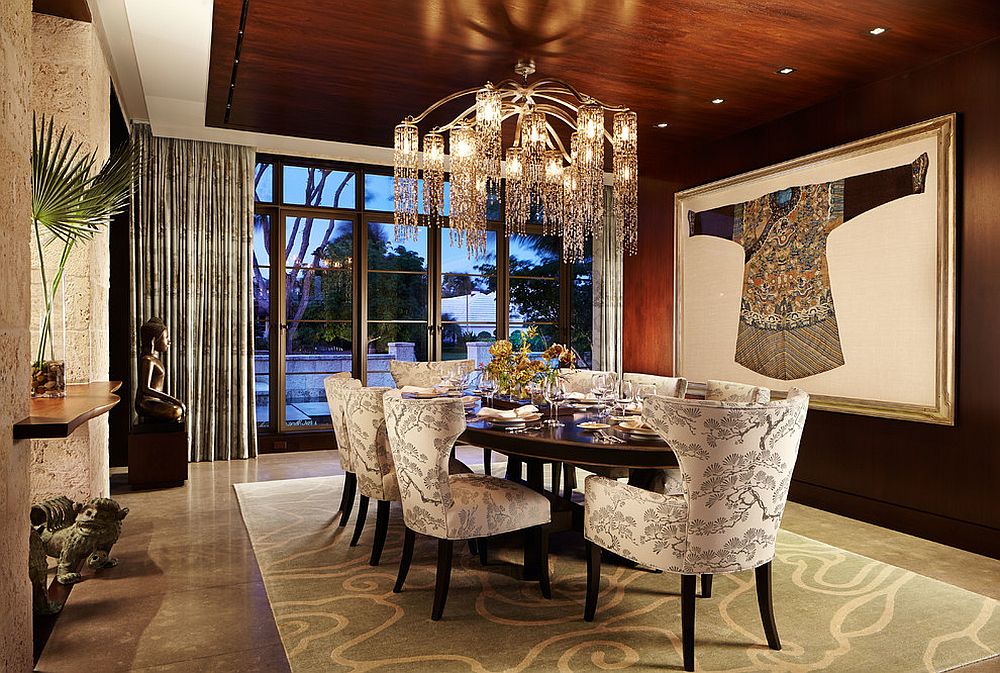asian style dining room chandeliers