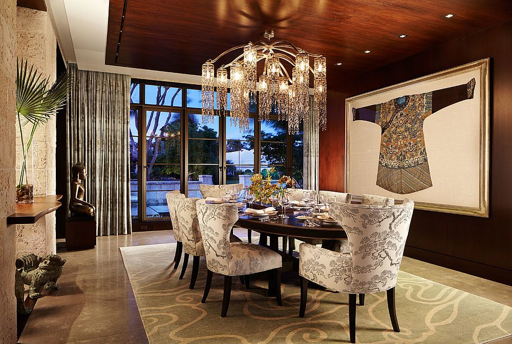 asian inspired dining room chandeliers