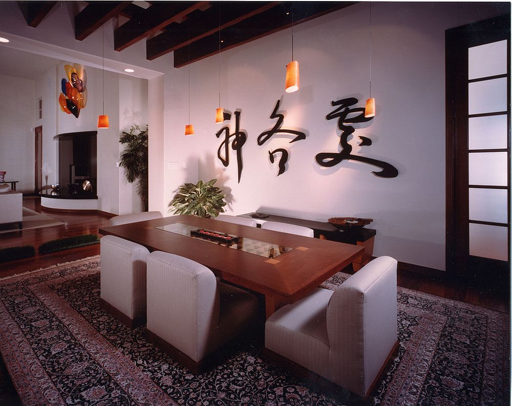 asian style dining room