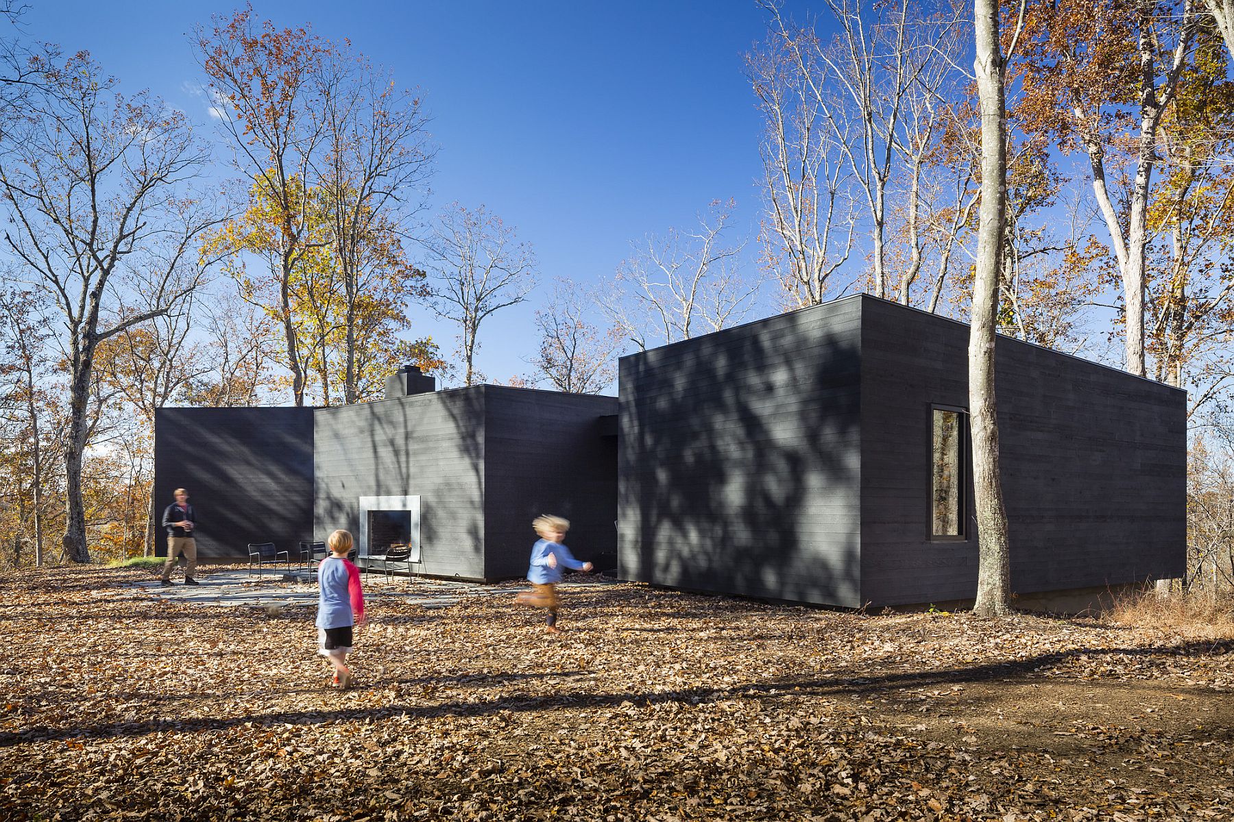 Design That Connects with Nature: Dark and Dashing James River House