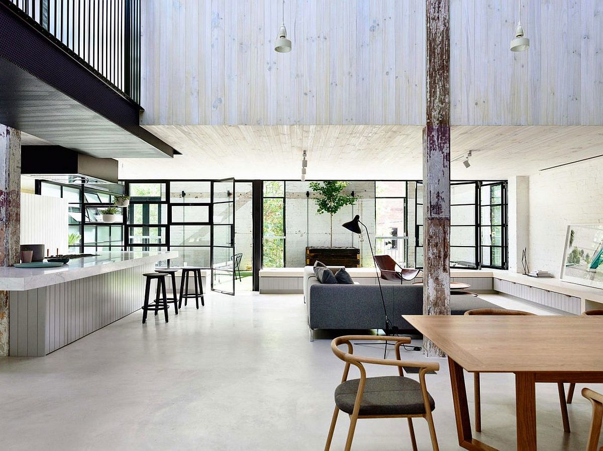 Old Brick Warehouse in Melbourne Finds New Life as a Bright Modern Loft