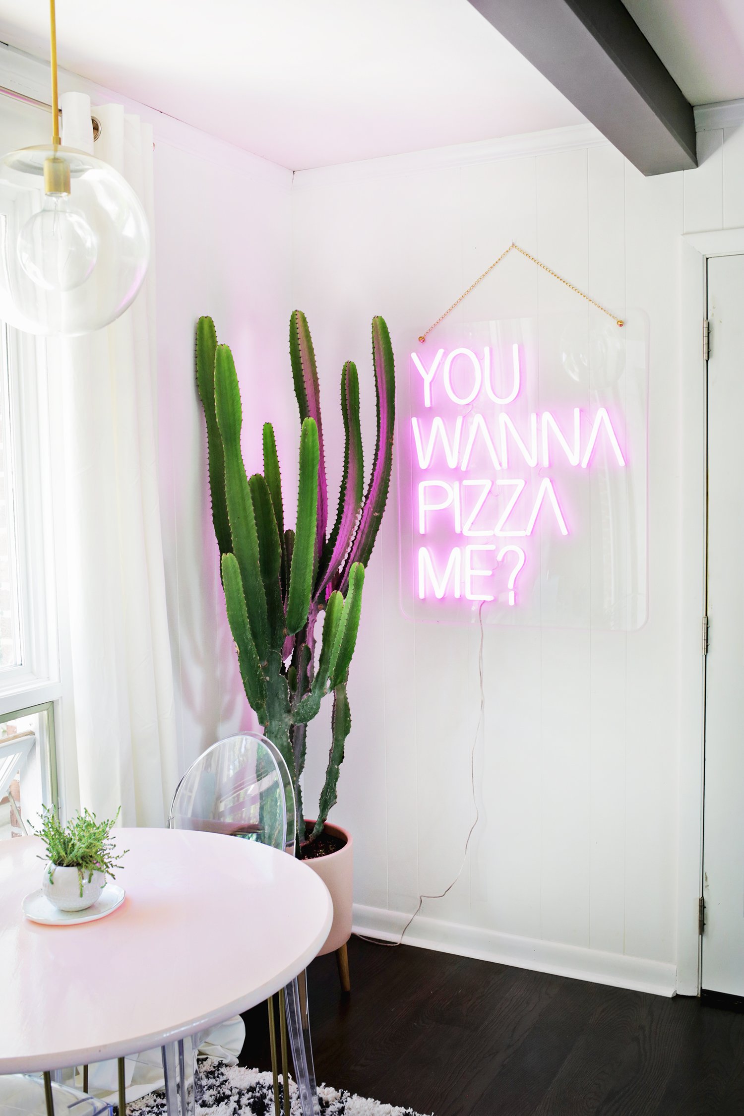 Néon d'éclair décor des panneaux lumineux chambre rose para intérieur cactus Instagram Kitchen décoracion Éclairage impertine