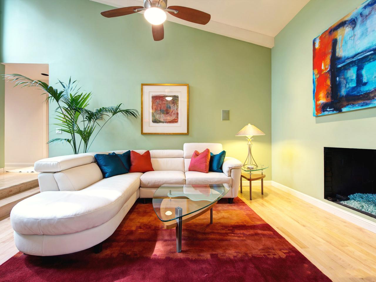 mint paint living room