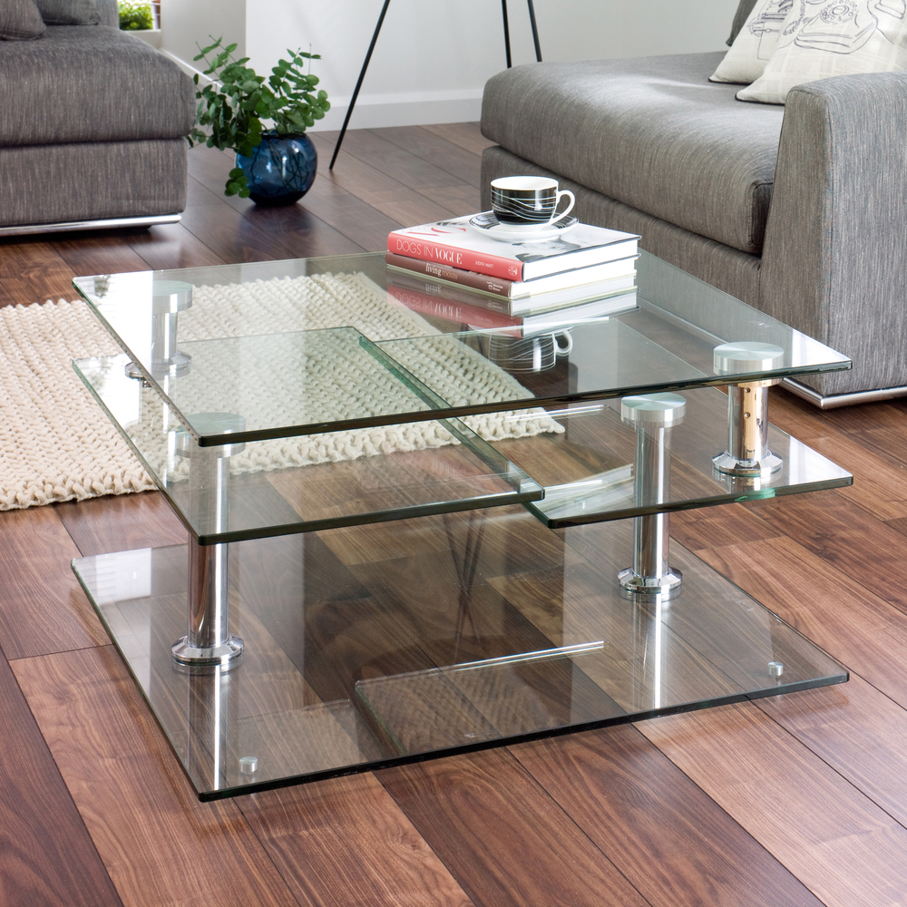 30 Glass Coffee Tables That Bring Transparency To Your Living Room