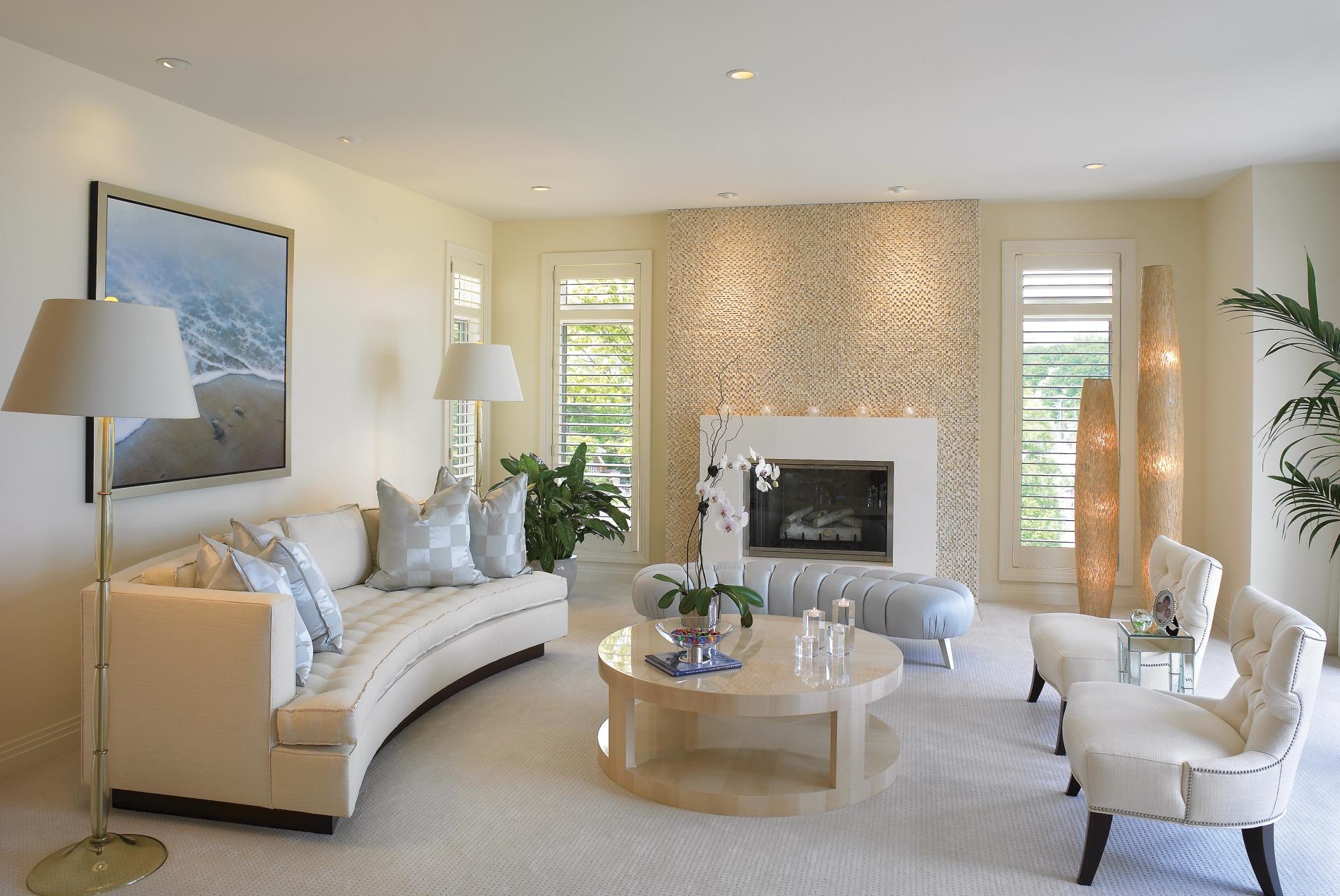 beige tile living room