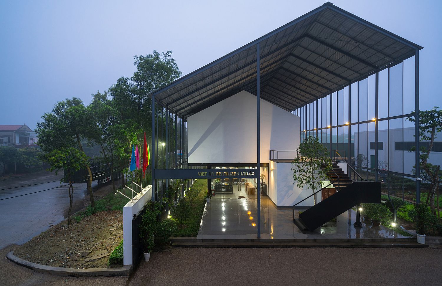 Industrial and Eco-Friendly: Inventive Green Office in Vietnam