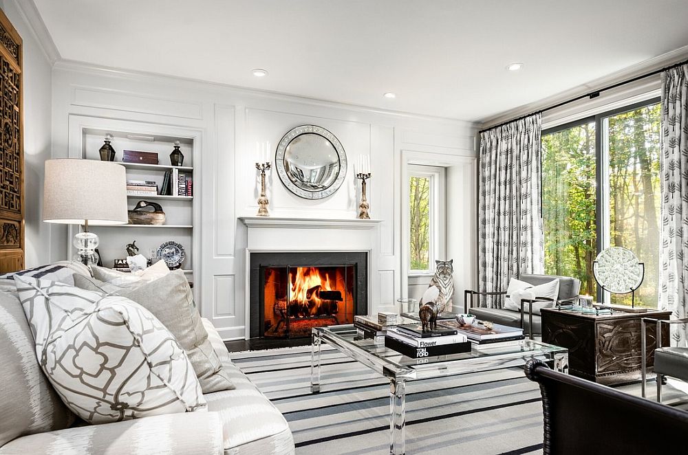 20 Monochromatic Living Rooms in White Full of Personality!