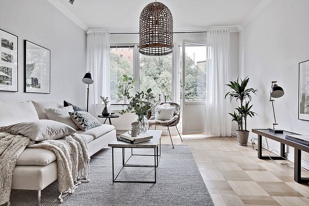 scandinavian aesthetic living room