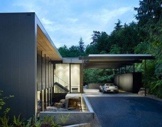 Contemporary Wood Block Residence