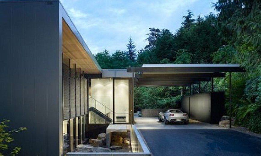 Contemporary Wood Block Residence