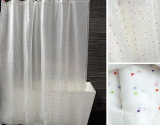 High-end shower curtains