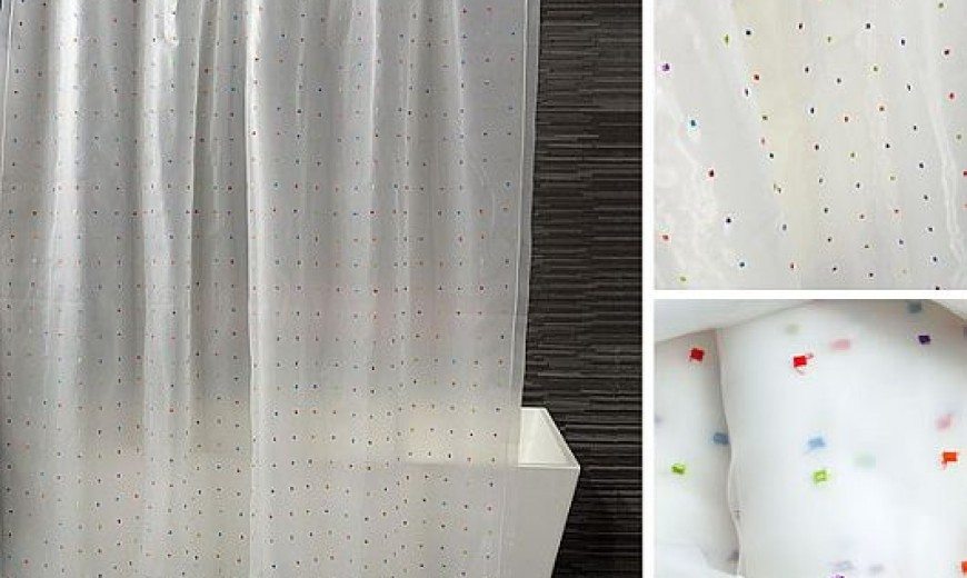 Designer Shower Curtain Rings By Kontextur, Glam Shower Curtain Hollywood
