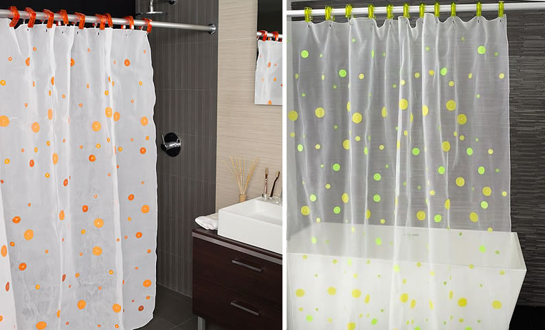 High-end shower curtains