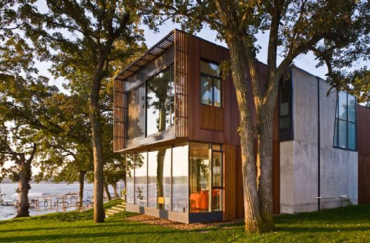 Modern Wooden House On Lake Okoboji 2