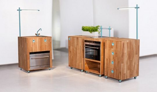 Modern modular recycled kitchen furniture 3