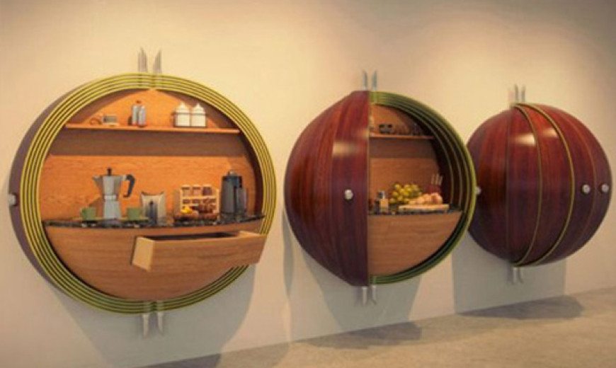 Futuristic Pod Kitchen for Crowded Spaces