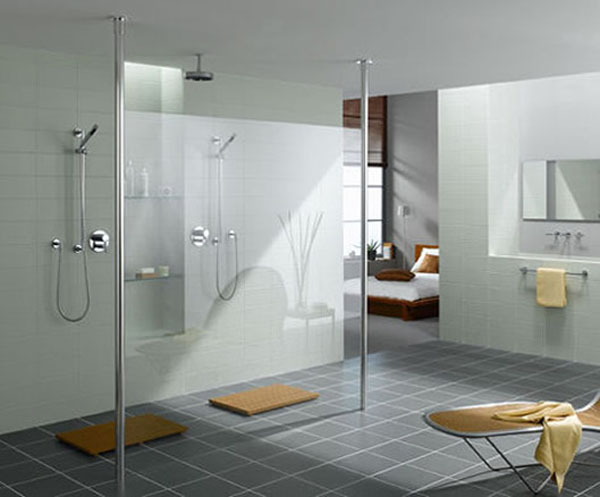 roman showers for modern bathrooms