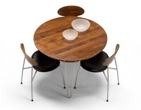 modern oak dining table