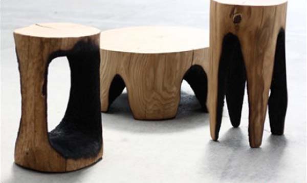 oak furniture - oak stools