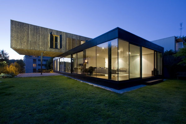 Cantilevered family home in France