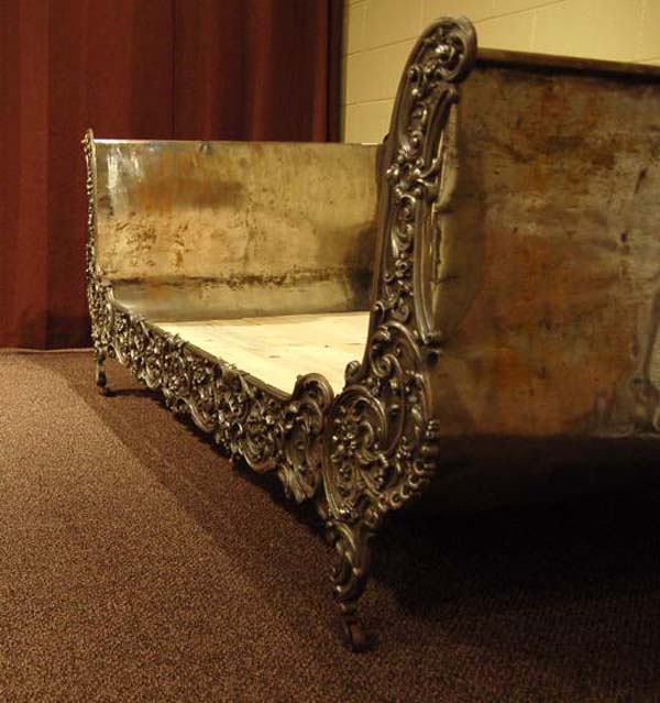 Ornate deals sleigh bed