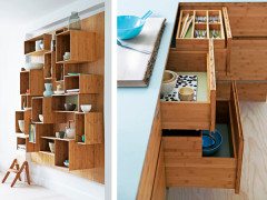 Bamboo kitchen furniture from We Do Wood