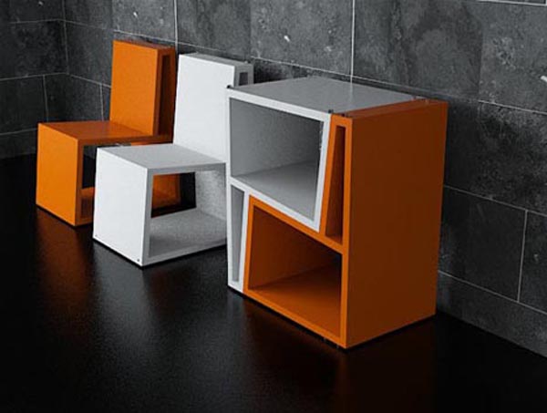 Cool flip-up furniture from Elemento Diseno