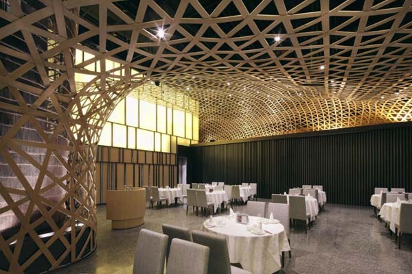 Modern Restaurant Design Featuring Cool Bamboo Elements