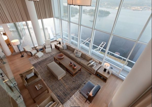 Contemporary penthouse interior design