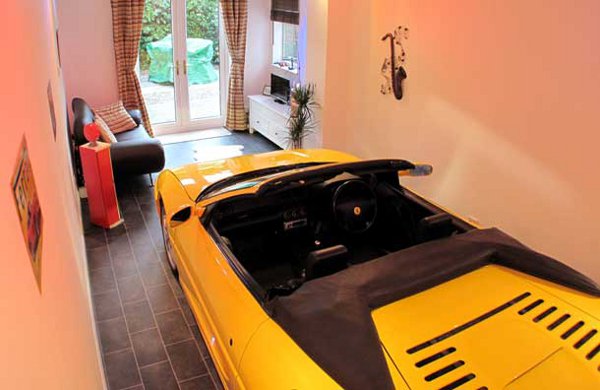 Car parked inside home 2