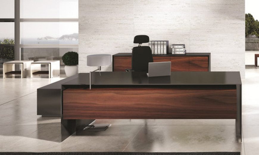 Imposing Massive Office Desk by Ece Yalim Design Studio
