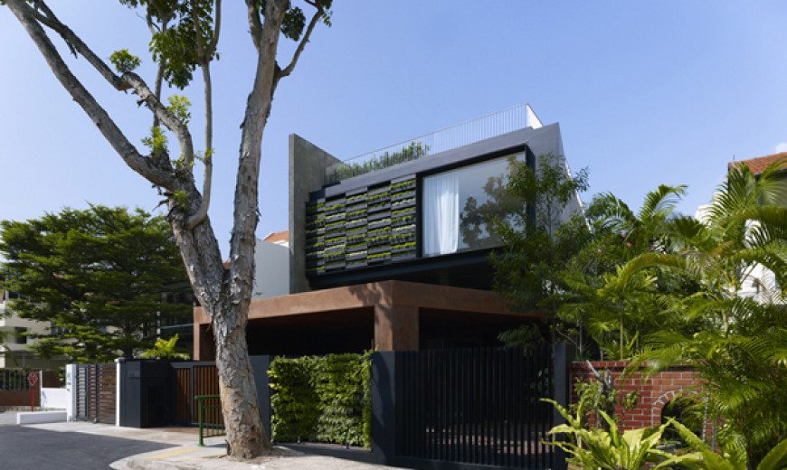 Vertical gardens and inclined roof terraces: Maximum Garden House