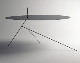 Surprisingly thin table design: Chiuet Table by Design Jay