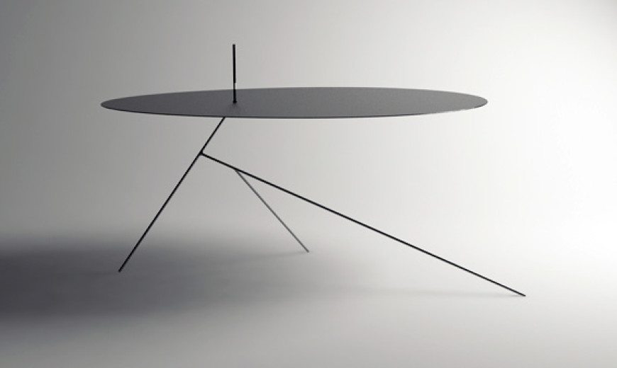 Surprisingly thin table design: Chiuet Table by Design Jay